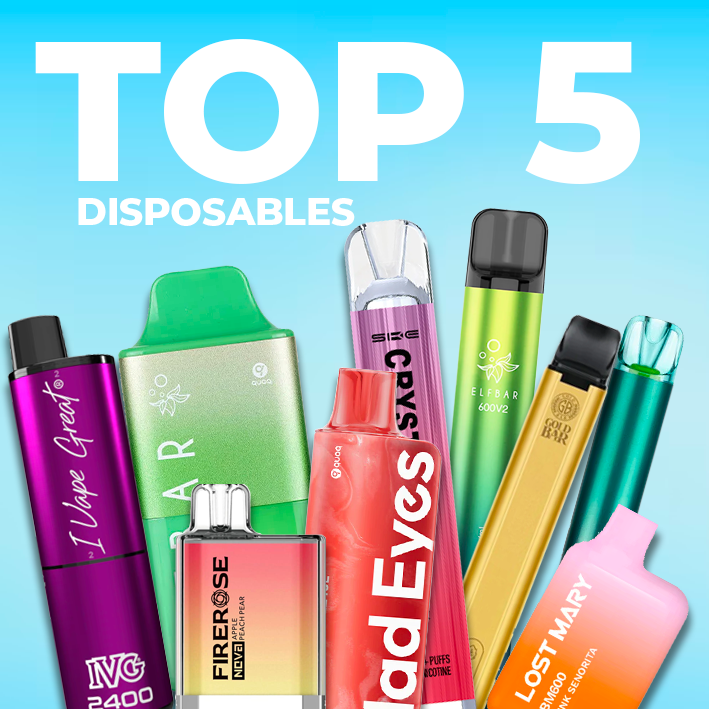 TOP 5 DISPOSABLE VAPES