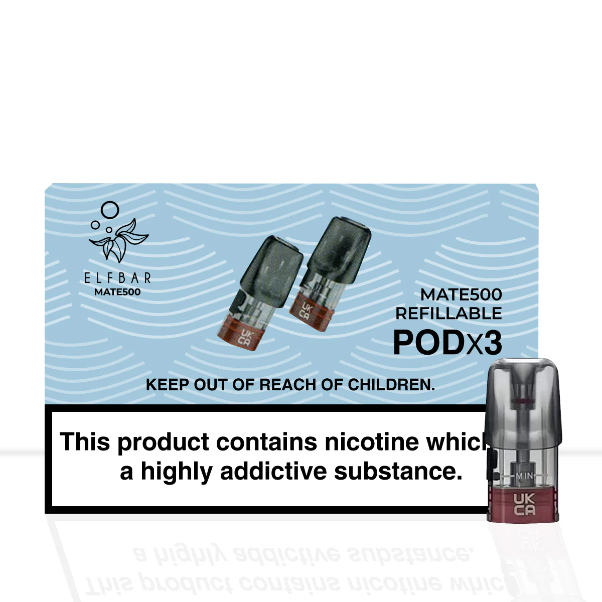 Elf Mate 500 Refillable Pods x3