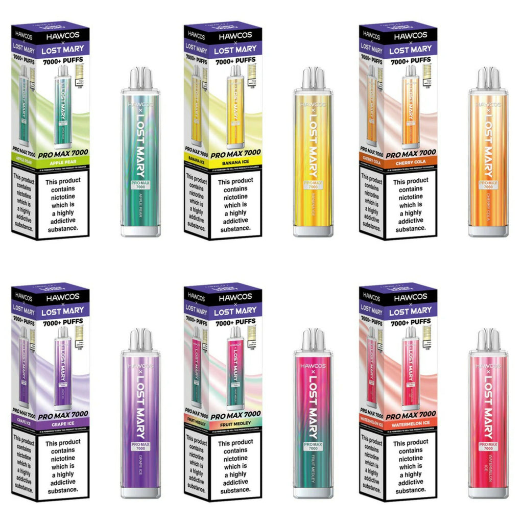 lost mary x hawcos button Hawcos X Lost Mary Pro Max 7000 [Only £7.99 + Free Deal]